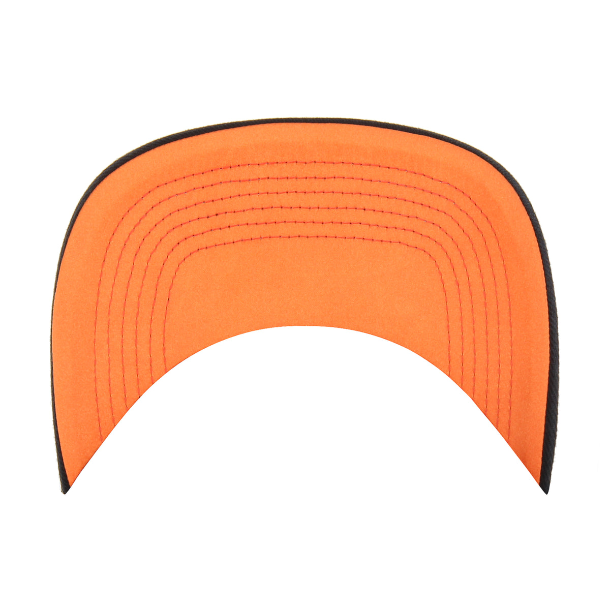 New York Mets MLB Charlton ’47 Hitch Relaxed Fit color Negro 00, visera negra semicurva, bordado frontal Mets azul con contorno naranja, silueta urbana azul e inscripción N.Y. naranja, bordado tonal lateral derecho, emblema ’47 naranja lateral izquierdo y ajuste snapback.