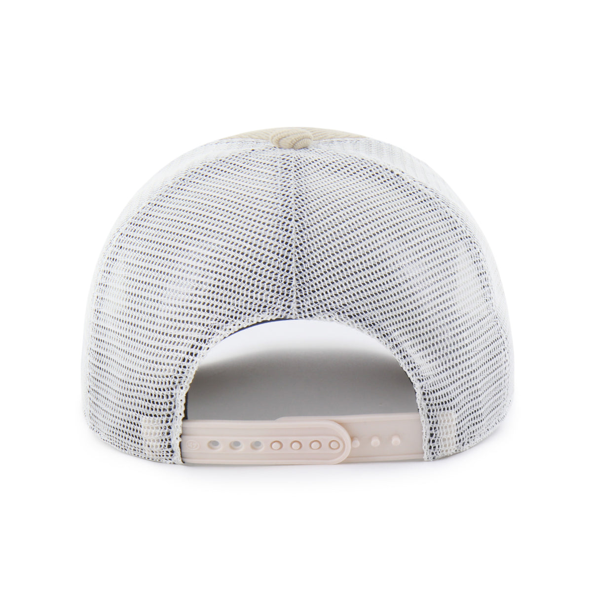 Gorra '47 Hitch RF Dallas Cowboys NFL Cord Land caqui en pana con malla mesh trasera, plate con logo y nombre Cowboys bordado al frente y snapback ajustable