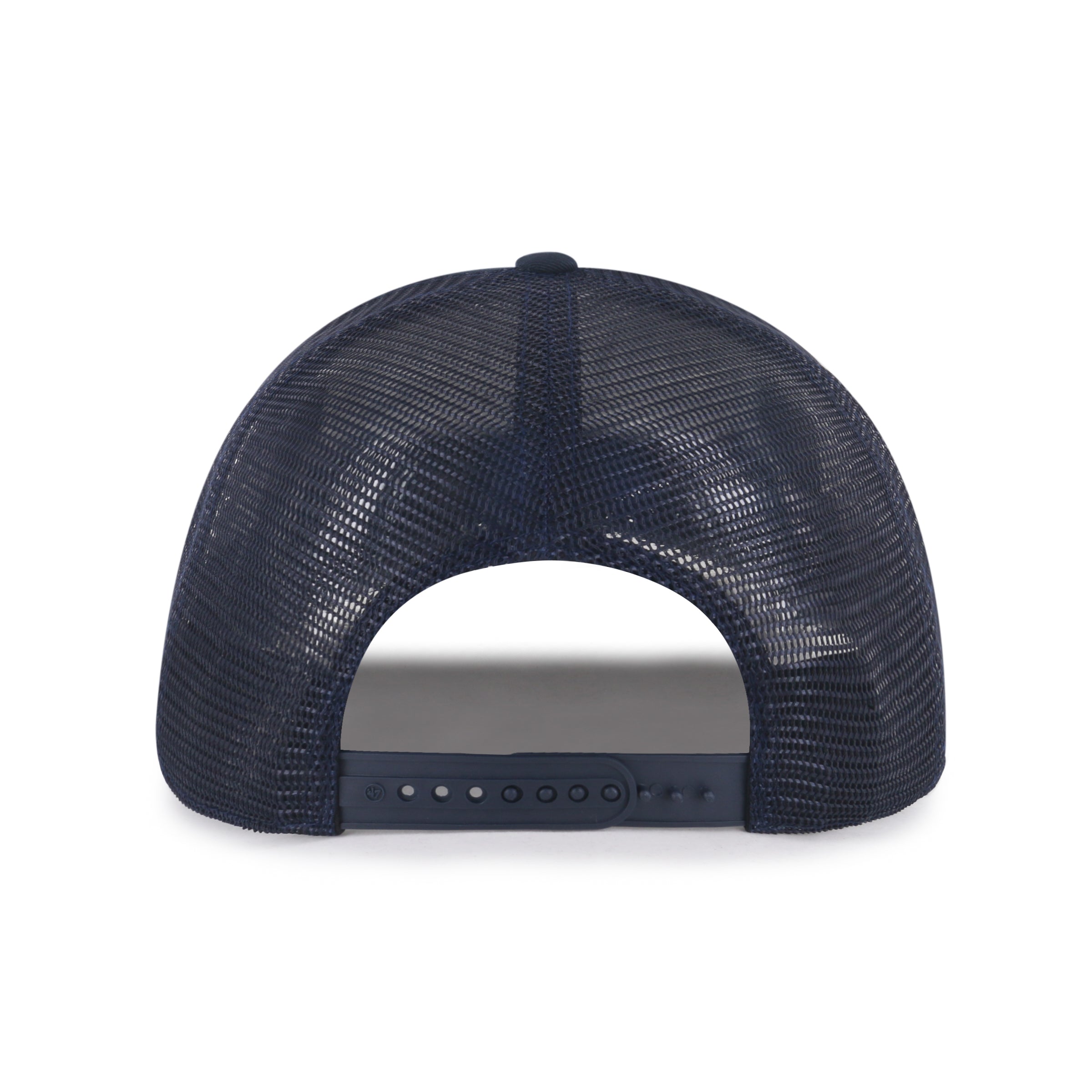 Gorra '47 Hitch RF Dallas Cowboys NFL Deluxia en azul marino, algodón con malla mesh trasera, silueta Relaxed Fit sin estructura con logo y nombre de los Cowboys bordado al frente y emblema '47 lateral, cierre strapback ajustable