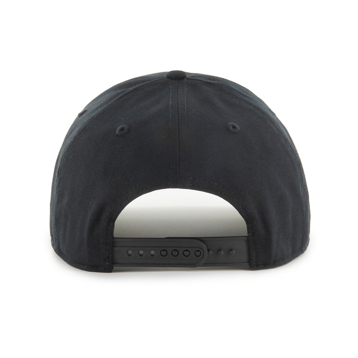 Gorra '47 Hitch RF Pittsburgh Steelers negro en algodón con cordón en visor, ciudad bordada al frente, logo Steelers lado derecho y snapback ajustable