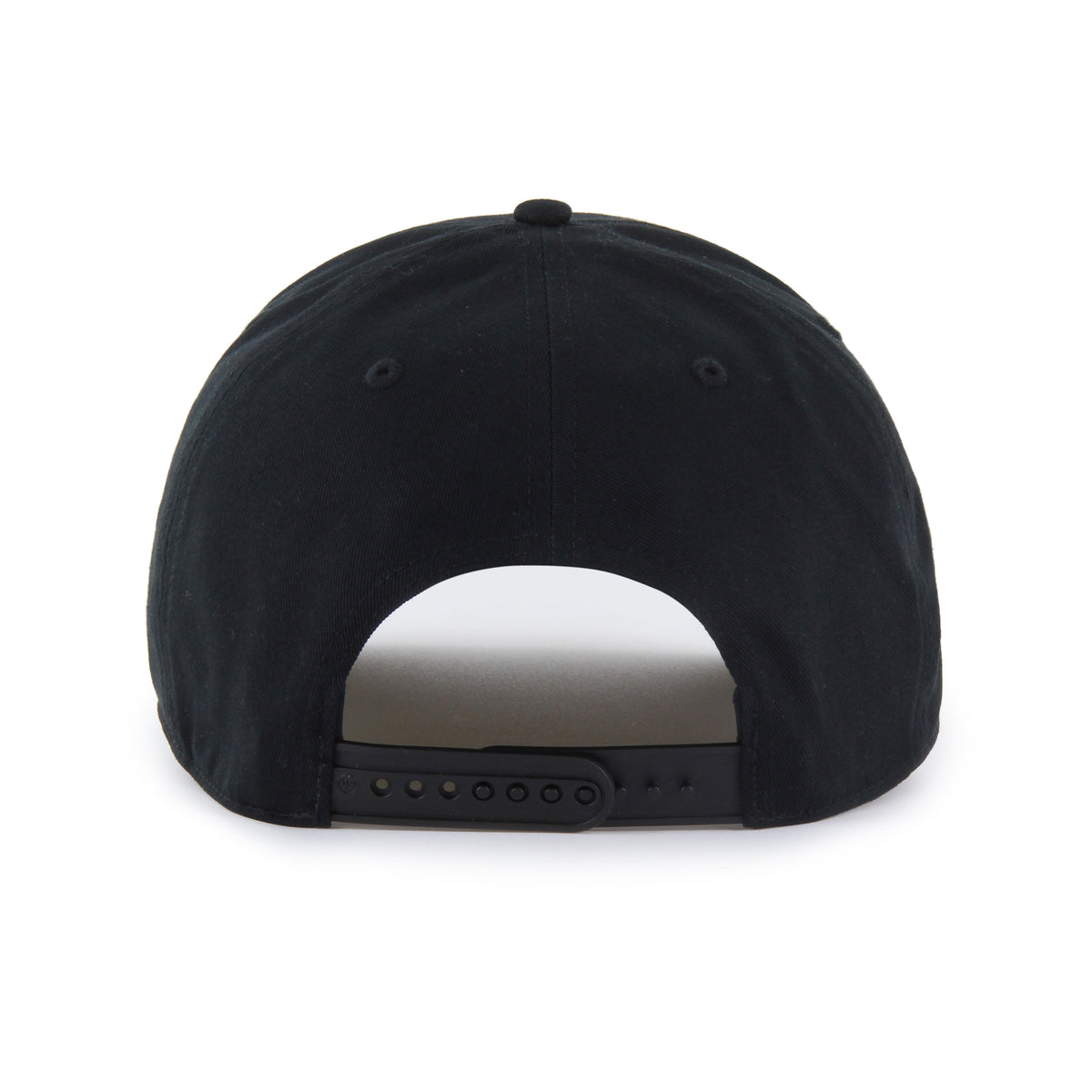 Gorra '47 Hitch RF Pittsburgh Steelers NFL Overhand negro en algodón con cordón en visor, ciudad bordada al frente, logo Steelers lateral derecho y snapback ajustable