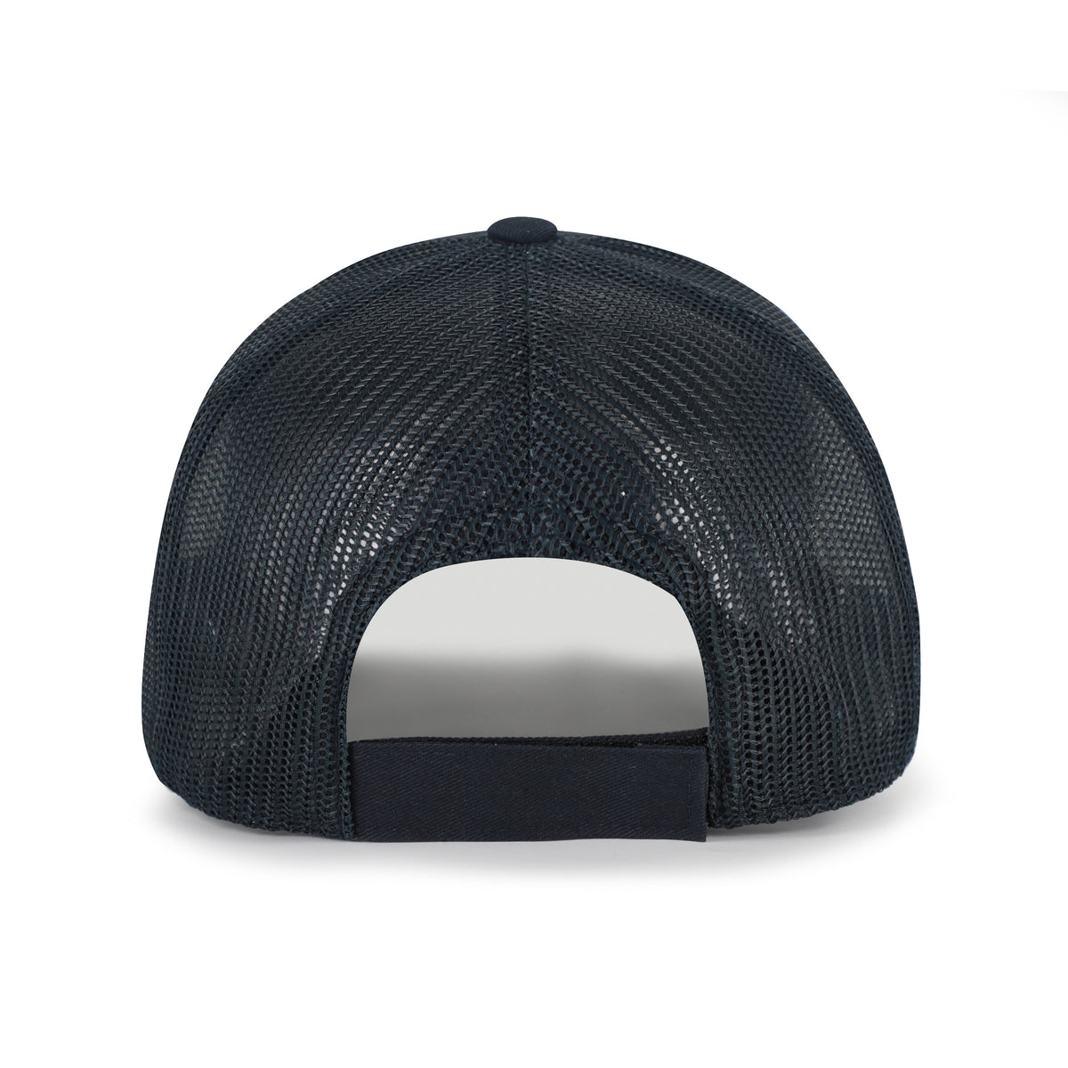 Seattle Seahawks NFL Roadway Strap ’47 Trucker color Azul marino, frente y malla azul marino, visera semicurva, parche blanco con borde verde lima, logo del equipo e inscripciones SEAHAWKS y SEATTLE al frente, emblema ’47 blanco lateral y cierre trasero ajustable de velcro.